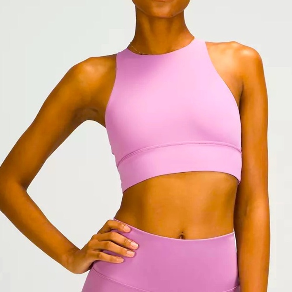 High neck energy bra